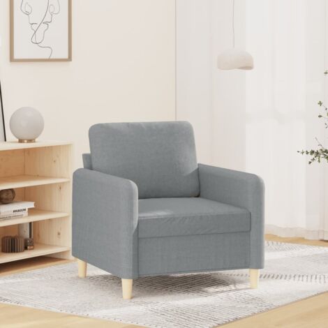 Fauteuil-Chaise de relaxation-Fauteuil Relax Gris clair 60 cm Tissu 403655 (1/5)