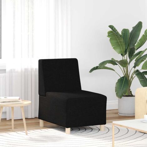 Fauteuil sans accoudoirs-Chaise de relaxation-Fauteuil Relax noir 55 cm tissu 110035 (1/5)