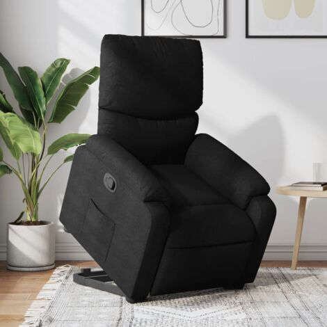 Fauteuil inclinable-Chaise de relaxation-Fauteuil Relax noir tissu 860112 (1/5)