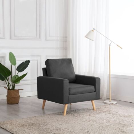 Fauteuil-Chaise de relaxation-Fauteuil Relax gris foncé tissu 409976 (1/5)