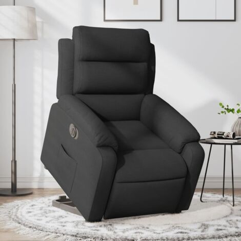 Fauteuil inclinable électrique-Chaise de relaxation-Fauteuil Relax noir tissu 729246 (1/5)