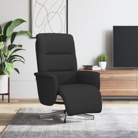 Fauteuil inclinable avec repose-pieds -Chaise de relaxation-Fauteuil Relax noir tissu 549845 (1/5)