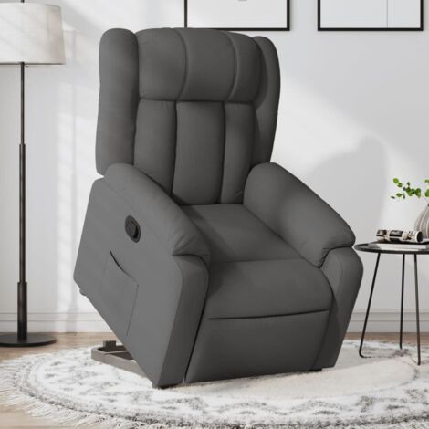 Fauteuil inclinable-Chaise de relaxation-Fauteuil Relax Gris foncé Tissu 147708 (1/5)