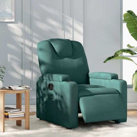 Fauteuil inclinable électrique-Chaise de relaxation-Fauteuil Relax Vert foncé Tissu 486475 (1/5)