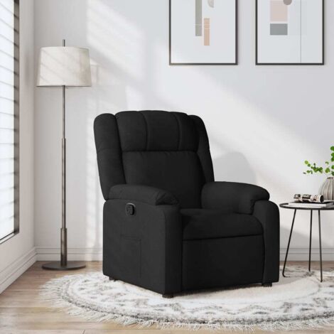 Fauteuil inclinable-Chaise de relaxation-Fauteuil Relax Noir Tissu 868510 (1/5)