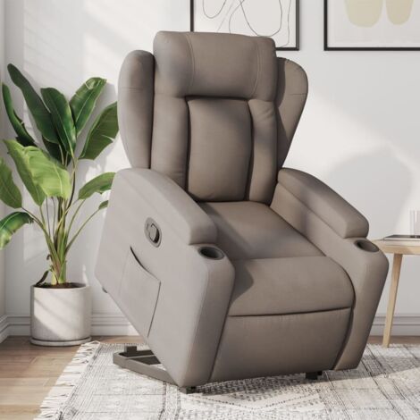 Fauteuil inclinable-Chaise de relaxation-Fauteuil Relax taupe tissu 435477 (1/5)