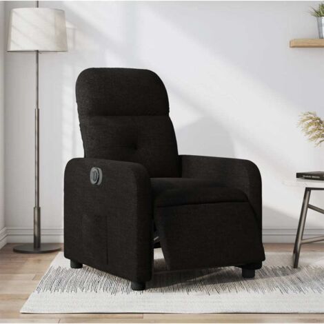 Fauteuil inclinable électrique-Chaise de relaxation-Fauteuil Relax Noir Tissu 360675 (1/5)