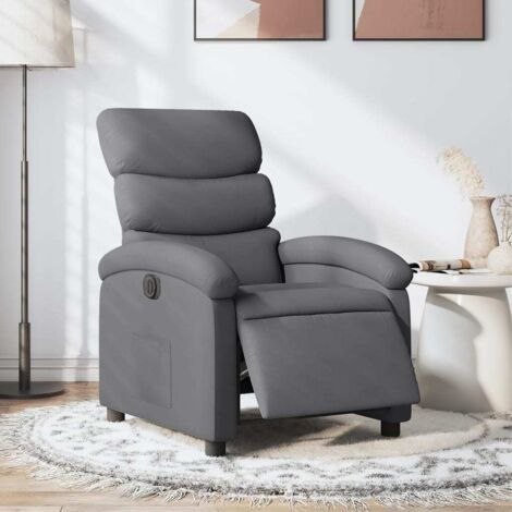 Fauteuil inclinable électrique-Chaise de relaxation-Fauteuil Relax Gris foncé Tissu 697781 (1/5)