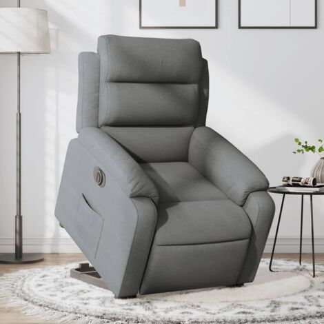 Fauteuil inclinable électrique-Chaise de relaxation-Fauteuil Relax gris foncé tissu 357502 (1/5)