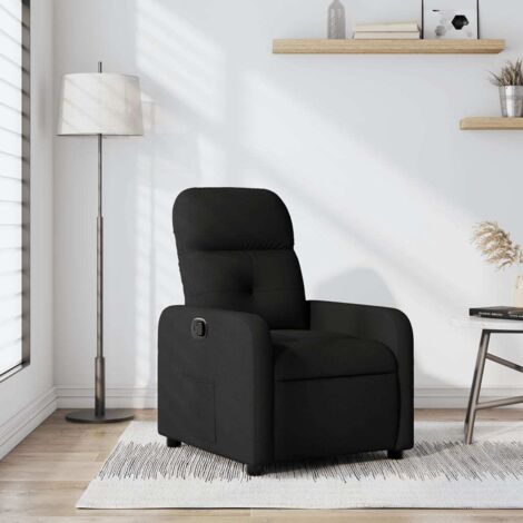 Fauteuil inclinable-Chaise de relaxation-Fauteuil Relax Noir Tissu 642951 (1/5)