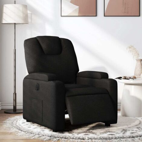 Fauteuil inclinable électrique-Chaise de relaxation-Fauteuil Relax Noir Tissu 555245 (1/5)
