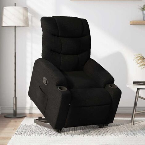 Fauteuil inclinable électrique-Chaise de relaxation-Fauteuil Relax noir tissu 605320 (1/5)