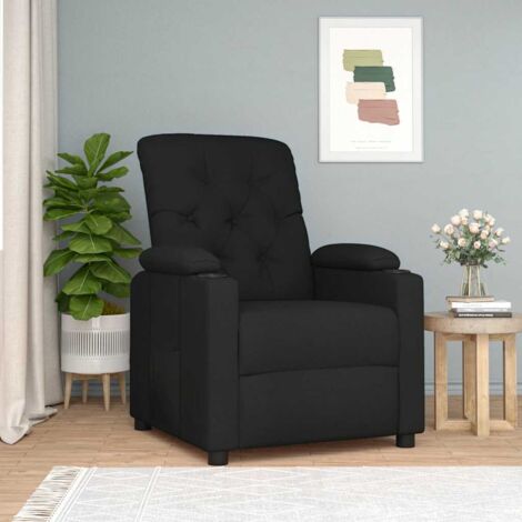 Fauteuil inclinable-Chaise de relaxation-Fauteuil Relax Noir Tissu 257674 (1/5)