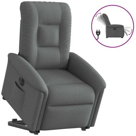 Fauteuil inclinable électrique-Chaise de relaxation-Fauteuil Relax gris foncé tissu 236859 (1/5)