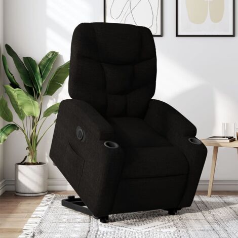 Fauteuil inclinable électrique-Chaise de relaxation-Fauteuil Relax noir tissu 581729 (1/5)