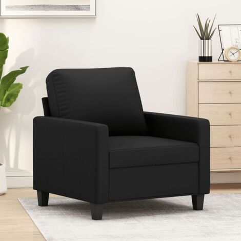 Fauteuil-Chaise de relaxation-Fauteuil Relax Noir 60 cm Similicuir 378502 (1/5)