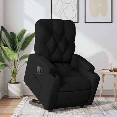 Fauteuil inclinable-Chaise de relaxation-Fauteuil Relax noir tissu 218829 (1/5)