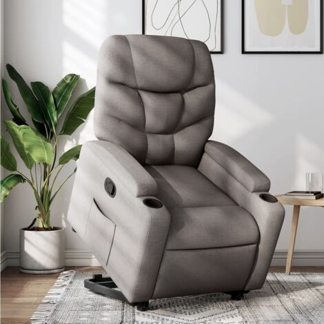 Fauteuil inclinable-Chaise de relaxation-Fauteuil Relax taupe tissu 287054 (1/5)
