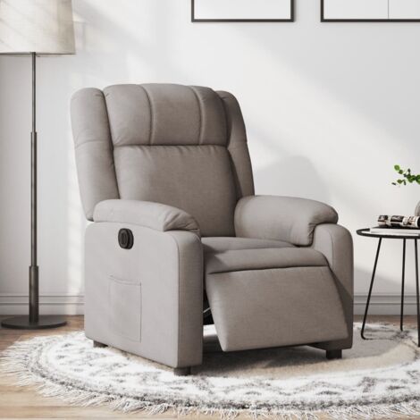 Fauteuil inclinable électrique-Chaise de relaxation-Fauteuil Relax Taupe Tissu 622177 (1/5)