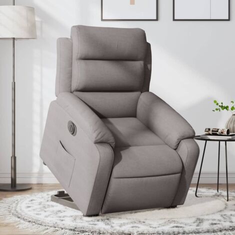 Fauteuil inclinable électrique-Chaise de relaxation-Fauteuil Relax taupe tissu 989091 (1/5)