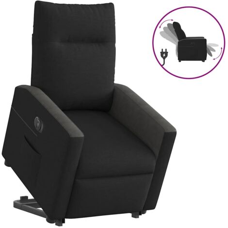 Fauteuil inclinable électrique-Chaise de relaxation-Fauteuil Relax noir tissu 764858 (1/5)