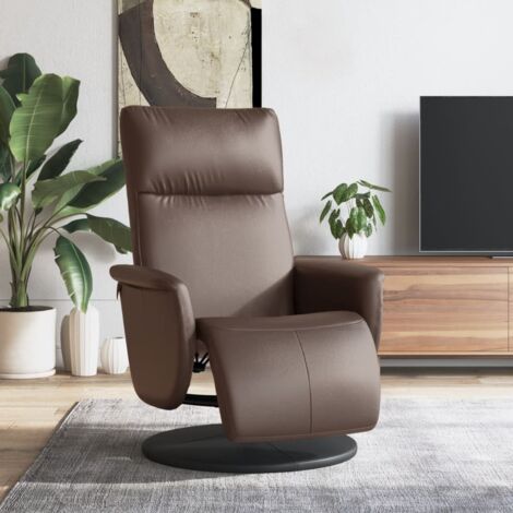 Fauteuil inclinable avec repose-pieds -Chaise de relaxation-Fauteuil Relax marron similicuir 338399 (1/5)
