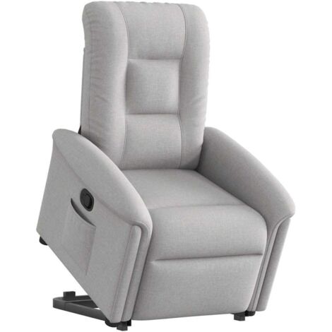 Fauteuil inclinable-Chaise de relaxation-Fauteuil Relax gris nuage tissu 231839 (1/5)