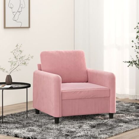 Fauteuil-Chaise de relaxation-Fauteuil Relax Rose 60 cm Velours 199832 (1/5)