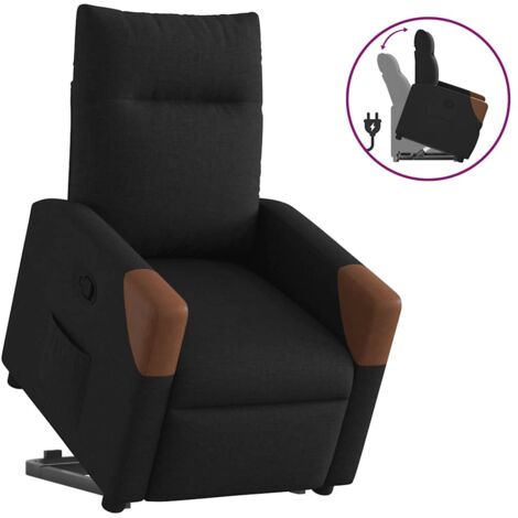 Fauteuil inclinable-Chaise de relaxation-Fauteuil Relax noir tissu 929645 (1/5)