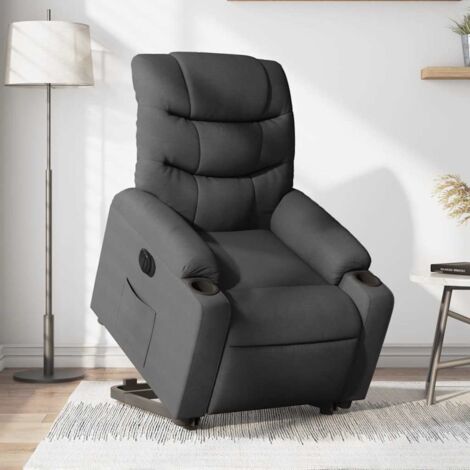 Fauteuil inclinable électrique-Chaise de relaxation-Fauteuil Relax gris foncé tissu 836664 (1/5)