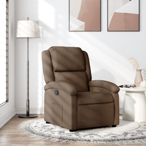 HOMCOM Fauteuil Relax Relaxation Inclinable avec Repose-Pieds style contemporain Fonction Rangement Similicuir Max. 120 Kg Pied en Bois Noir