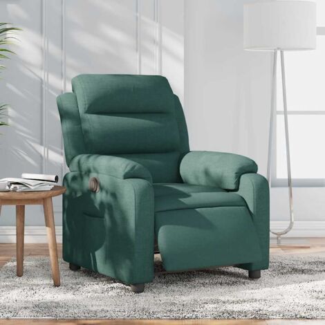 Fauteuil inclinable électrique-Chaise de relaxation-Fauteuil Relax Vert foncé Tissu 478097 (1/5)