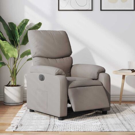 Fauteuil inclinable électrique-Chaise de relaxation-Fauteuil Relax Taupe Tissu 687679 (1/5)