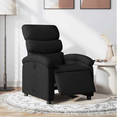 Fauteuil inclinable électrique-Chaise de relaxation-Fauteuil Relax Noir Tissu 582132 (1/5)