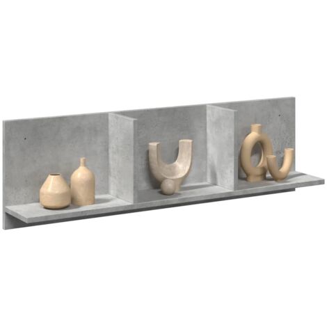 Armoire murale-Armoire suspendue-Meuble de rangement 100x16,5x30 cm gris béton bois d'ingénierie 311415 (1/5)