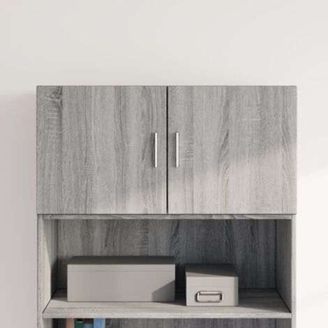 Armoire murale-Armoire suspendue-Meuble de rangement sonoma gris 80x42,5x40 cm bois d'ingénierie 681043 (1/5)