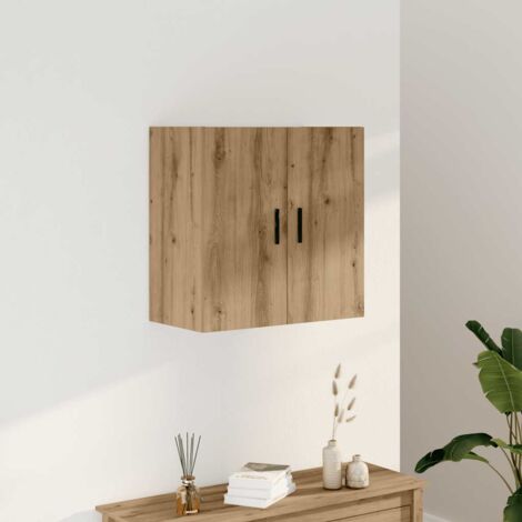 Armoire murale-Armoire suspendue-Meuble de rangement chêne artisanal 60x31x60 cm bois d'ingénierie 266907 (1/5)