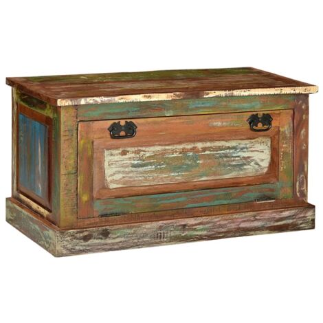 Banc à chaussures-Meuble à chaussures-Étagère de rangement Bois de récupération 224120 (1/5)