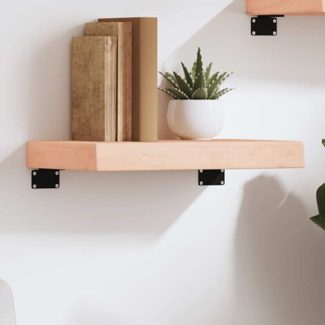 Étagère murale-Étagère flottante-Étagère de rangement suspendue 40x30x(2-6) cm bois de chêne massif non traité 436540 (1/5)