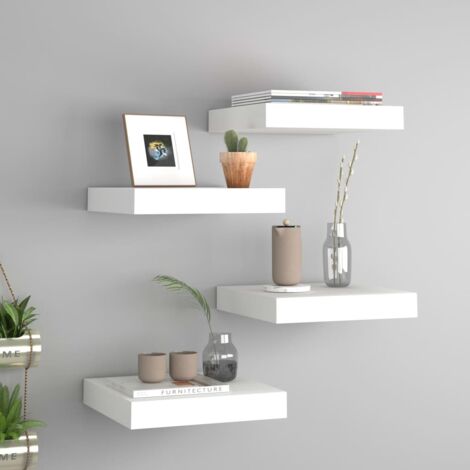 VidaXL Étagère Murale En Bambou - Tablette Flottante Suspendue Pour Salon, Salle De Bain - Style Rustique Naturel