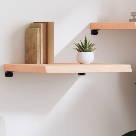 Étagère murale-Étagère flottante-Étagère de rangement suspendue 60x50x(2-6) cm bois de chêne massif non traité 961723 (1/5)