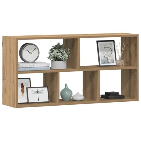 Étagère murale-Étagère flottante-Étagère de rangement suspendue chêne artisanal 100x25x50 cm bois d'ingénierie 336223 (1/5)
