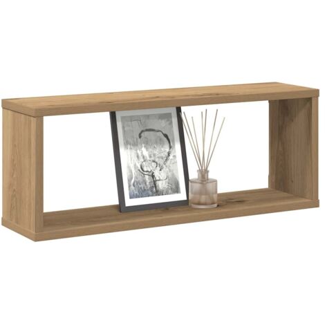 Étagères cube murales 4 pcs-Étagère flottante-Étagère de rangement suspendue chêne artisanal 60x15x23 cm 290171 (1/5)