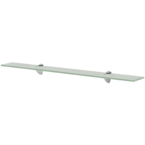 Étagère murale en verre-Étagère flottante-Étagère de rangement suspendue 80x20 cm 8 mm 471103 (1/4)