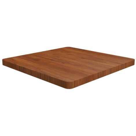 Dessus de table-Plateau de Table de Remplacement carré Marron foncé 70x70x4cm Bois chêne traité 220921 (1/4)