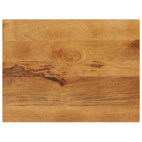 Dessus de table-Plateau de Table de Remplacement 80x60x2,5 cm rectangulaire bois massif manguier 866811 (1/5)
