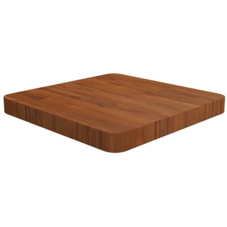 Dessus de table-Plateau de Table de Remplacement carré Marron foncé 40x40x4 cm Bois chêne traité 694223 (1/4)