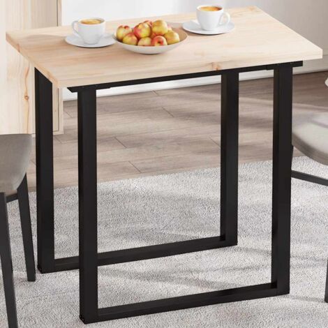 Dessus de table-Plateau de Table de Remplacement 80x50x2,5 cm rectangulaire bois de pin massif 231698 (1/5)