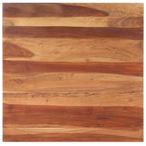 Dessus de table-Plateau de Table de Remplacement bois massif d'acacia 15-16 mm 80x80 cm 717765 (1/5)