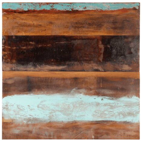 Dessus de table-Plateau de Table de Remplacement carré 80x80 cm 25-27 mm Bois de récupération 314478 (1/5)